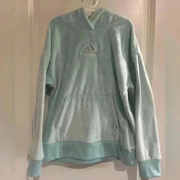 GIRLS ADIDAS HOODIE SIZE 10/12 - Picture 4 of 8